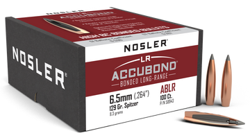Nosler AccuBond Long Range 6.5mm .264 129gr Spitzer Point 100/Box