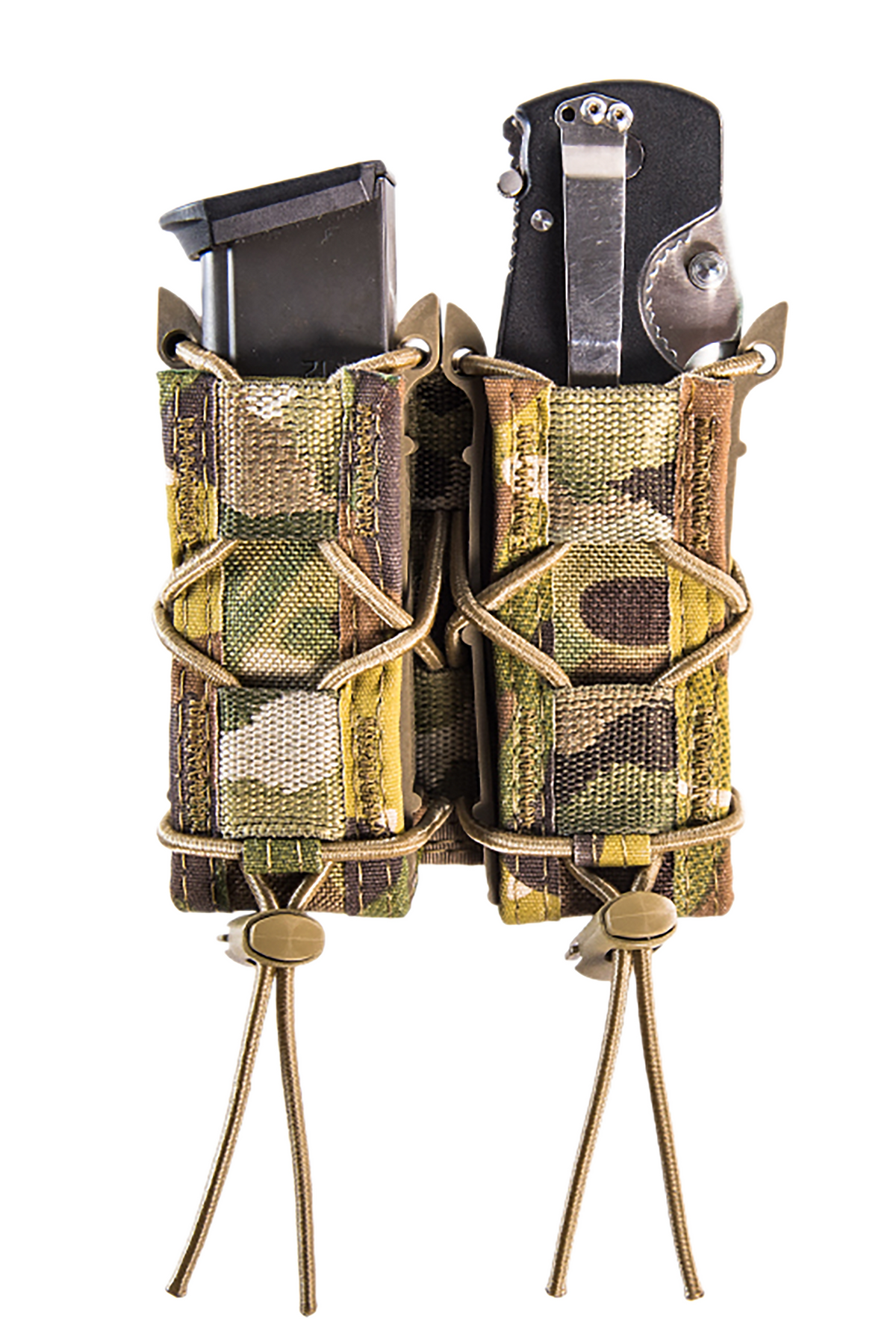 High Speed Gear 11PT02MC TACO Double Pistol Mag Pouch MultiCam Nylon MOLLE