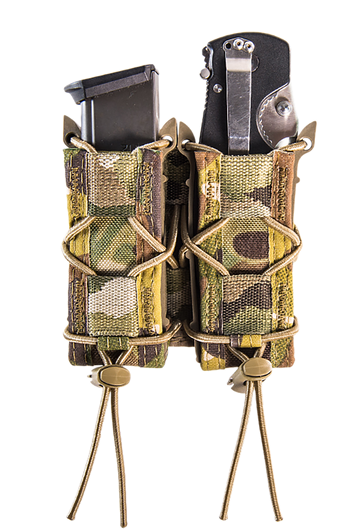High Speed Gear 11PT02MC TACO Double Pistol Mag Pouch MultiCam Nylon MOLLE