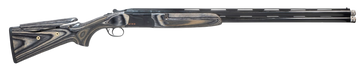 Pointer FT912 Sport Trek 12 Gauge 28" 2rd 3" Break Open Over/Under Shotgun - Gray Laminate Adj Comb Stock