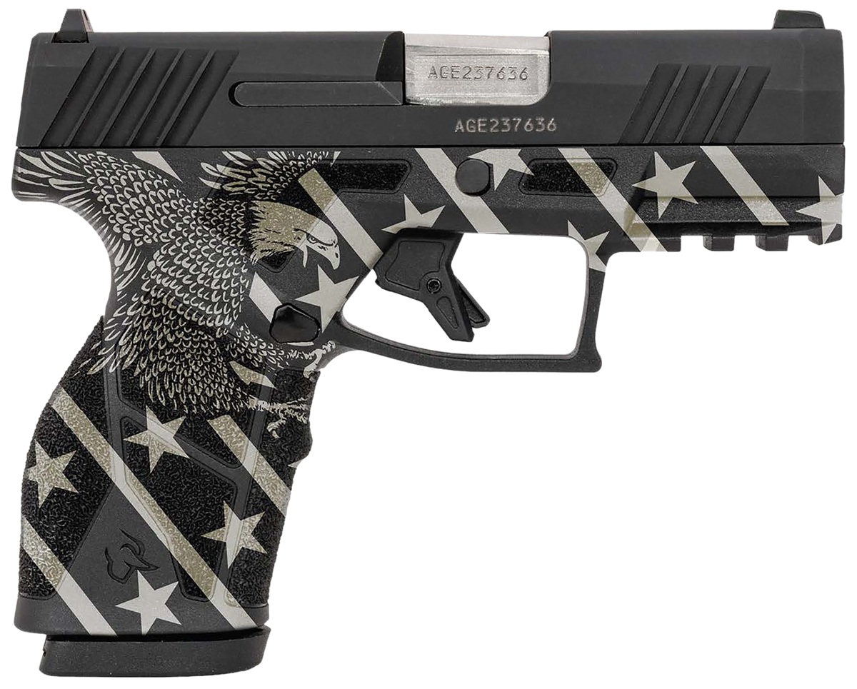 Taurus GX2 Compact 9mm Luger 3.38" 10+1 SAO Pistol - Eagle, Stars & Stripes