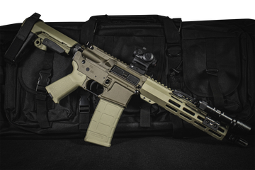 Shark Coast Tactical Knoll Grass 5.56 NATO 10.5" 30+1 Semi-Auto AR Pistol Bundle - 2-Tone Green Cerakote