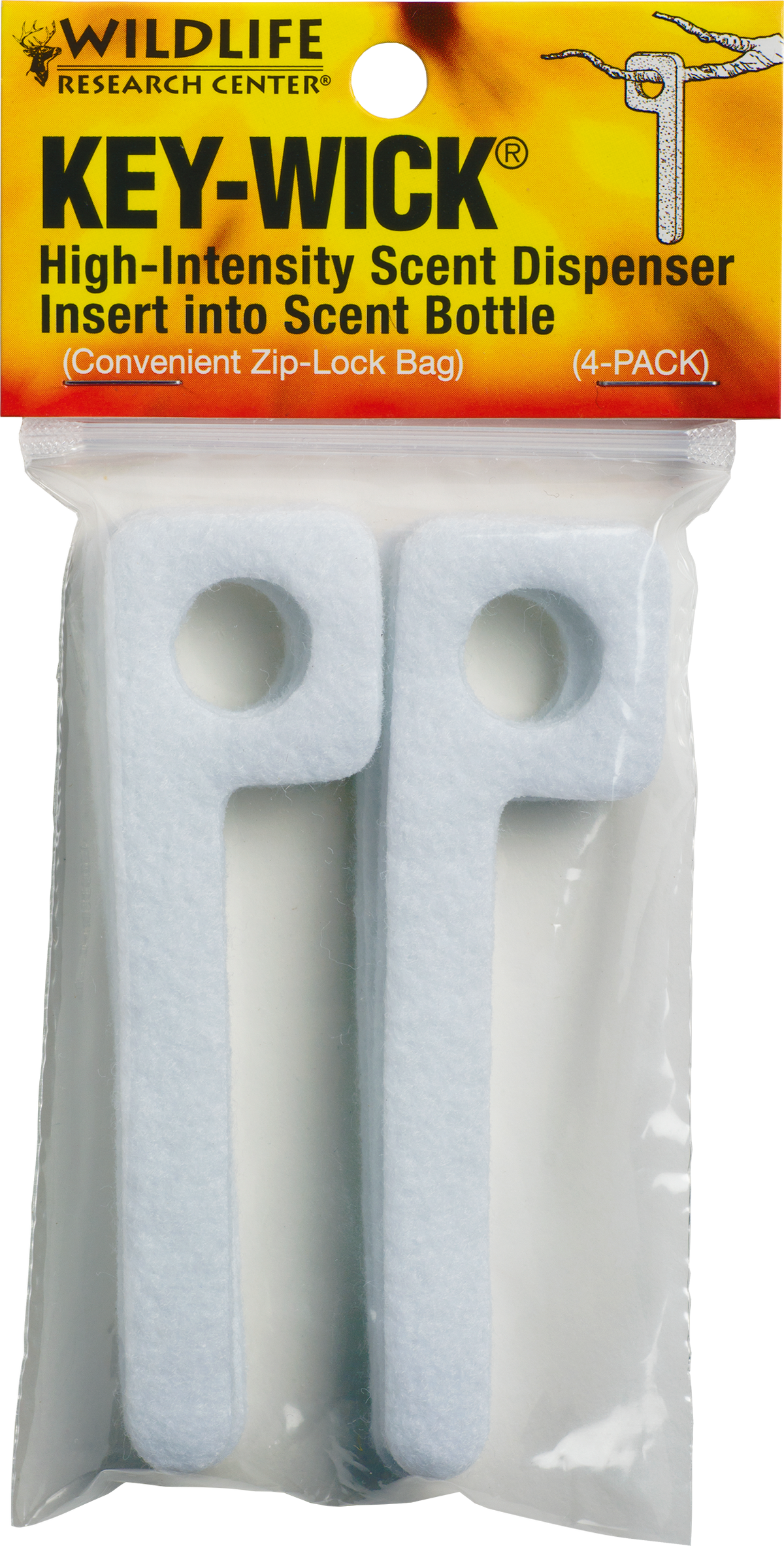 Wildlife Research 375 Key-Wick Felt 4-Pack Scent Dispenser Wicks