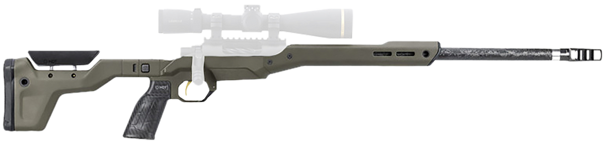 MDT Sporting Goods HNT26 Chassis System Cobalt Green - Howa 1500 / Weatherby Vanguard Short Action AICS ARCA