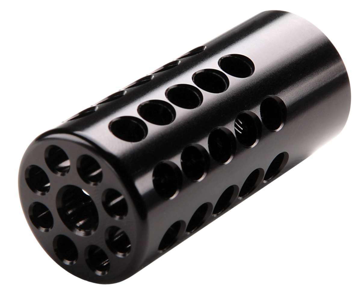 Tactical Solutions X-Ring Compensator .22 LR 1/2x28 Black Gloss Aluminum - Ruger 10/22