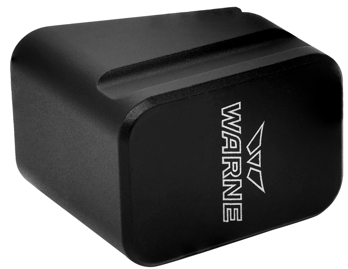 Warne MEG1754BLK Magazine Extension Glock 17/22 +5rd 9mm Luger / +4rd .40 S&W - Black