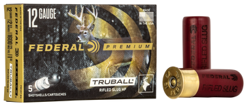 Federal PB127RS Premium Vital-Shok TruBall 12 Gauge 2.75" 1 oz Rifled Slug - Box or Case