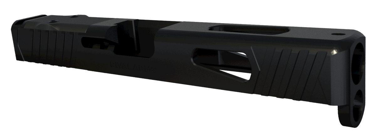 Rival Arms Precision Slide A1 9mm Luger Docter Cut Black QPQ 17-4 Stainless Steel - Glock 17 Gen4