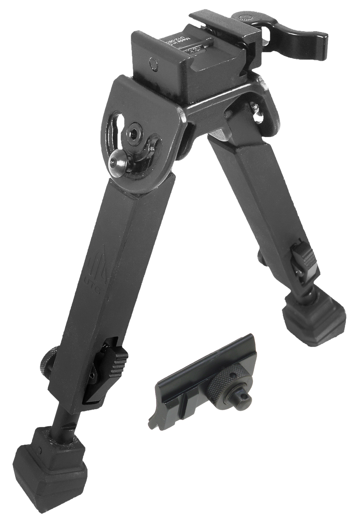UTG TL-BP20Q-A Armored QD Bipod 6-8.5" Metal Rubber Feet 2-Leg
