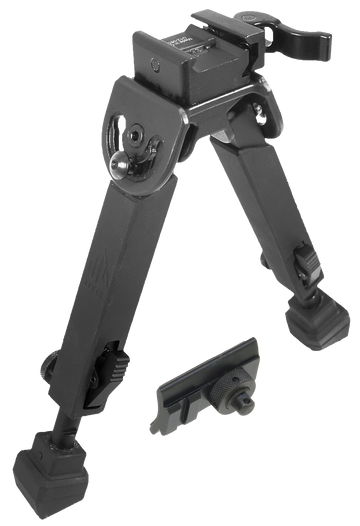 UTG TL-BP20Q-A Armored QD Bipod 6-8.5" Metal Rubber Feet 2-Leg