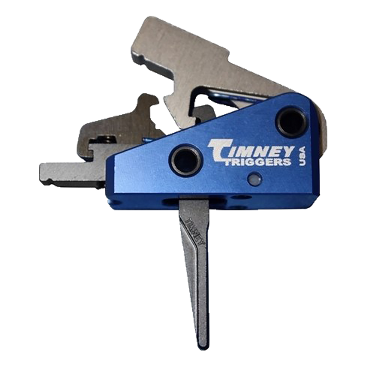 Timney Triggers 663SST AR-15 Targa Long 2 lb Two-Stage Straight Drop-In Trigger - Black/Blue