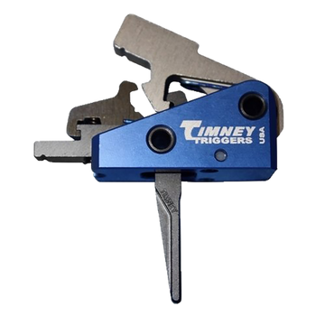 Timney Triggers 663SST AR-15 Targa Long 2 lb Two-Stage Straight Drop-In Trigger - Black/Blue