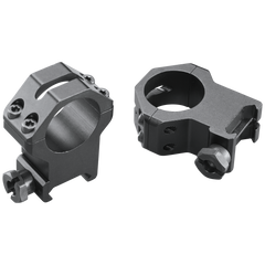 Weaver Mounts 48363 Four-Hole Skeleton Scope Rings 1" XX-High Matte Black Aluminum
