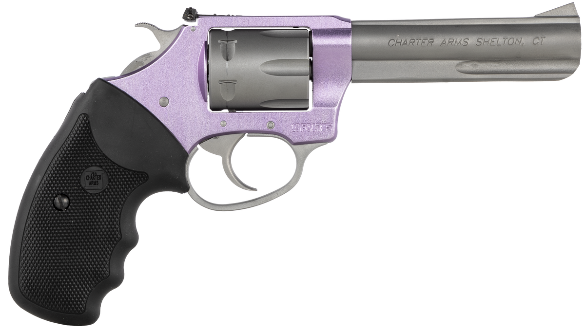 Charter Arms Pathfinder Lite .22 LR 4.2" 8rd DA/SA Revolver - Lavender/Stainless