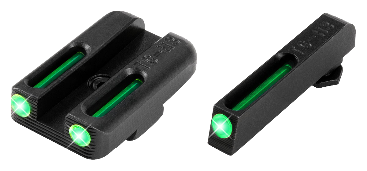 TruGlo TFO TG131GT1A Glock 42/43/43X/48 Green Tritium/Fiber Optic Night Sight Set - Low Profile