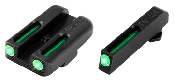 TruGlo TFO TG131GT1A Glock 42/43/43X/48 Green Tritium/Fiber Optic Night Sight Set - Low Profile