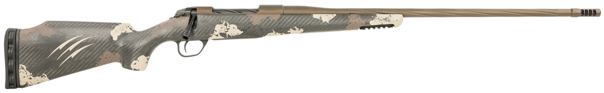 Fierce Firearms Twisted Rage 7mm Rem 24" 3+1 Bolt-Action Rifle - Midnight Bronze Cerakote / Trophy Camo