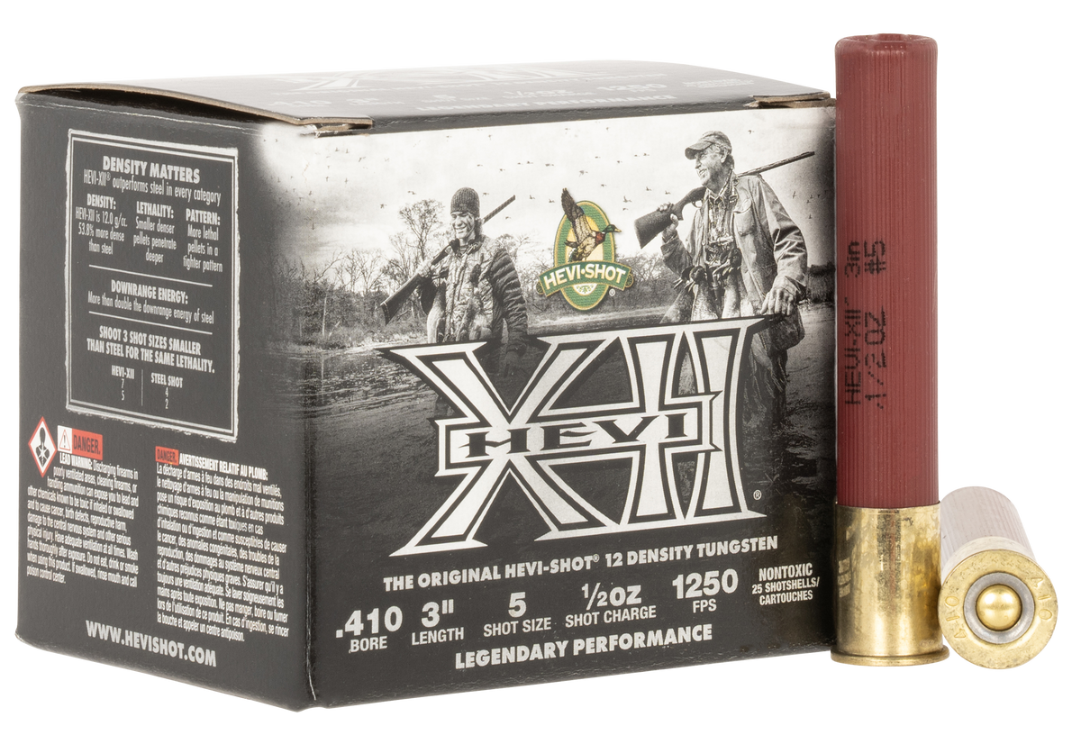 Hevishot HEVI-XII 410 Bore 3" 1/2 oz #5 Shot 1250 fps - Box or Case