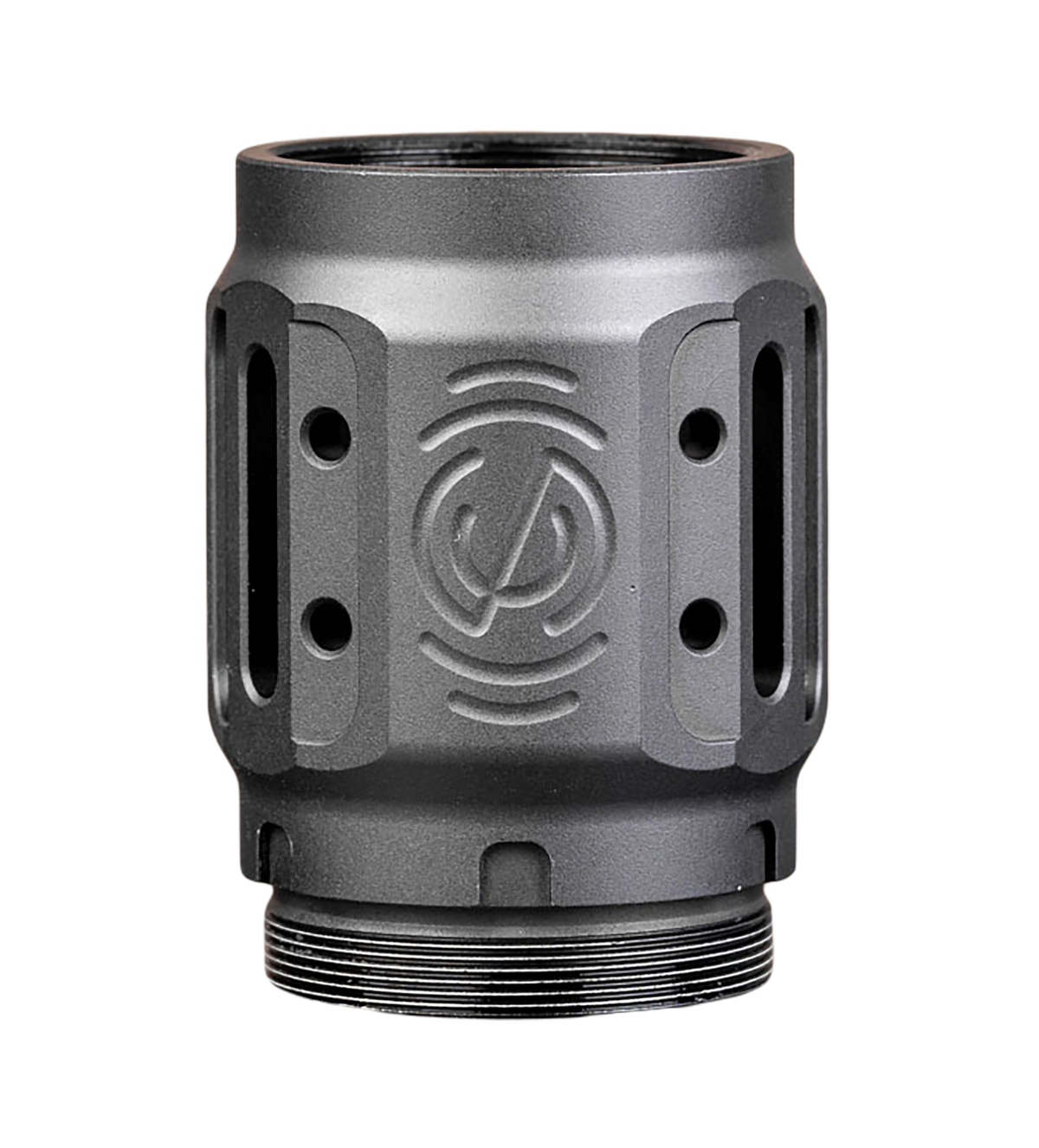 SilencerCo Charlie MAAD Brake 2.0 Aluminum Black Anodized 2.23" Muzzle Brake