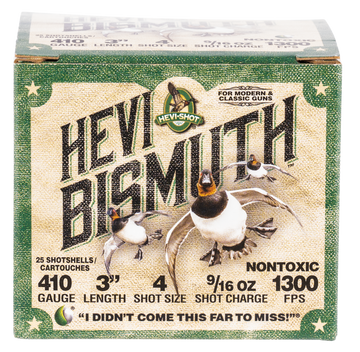 Hevishot HEVI-Bismuth 410 Bore 3in 9/16 oz 4 Shot 1300 fps - Box or Case