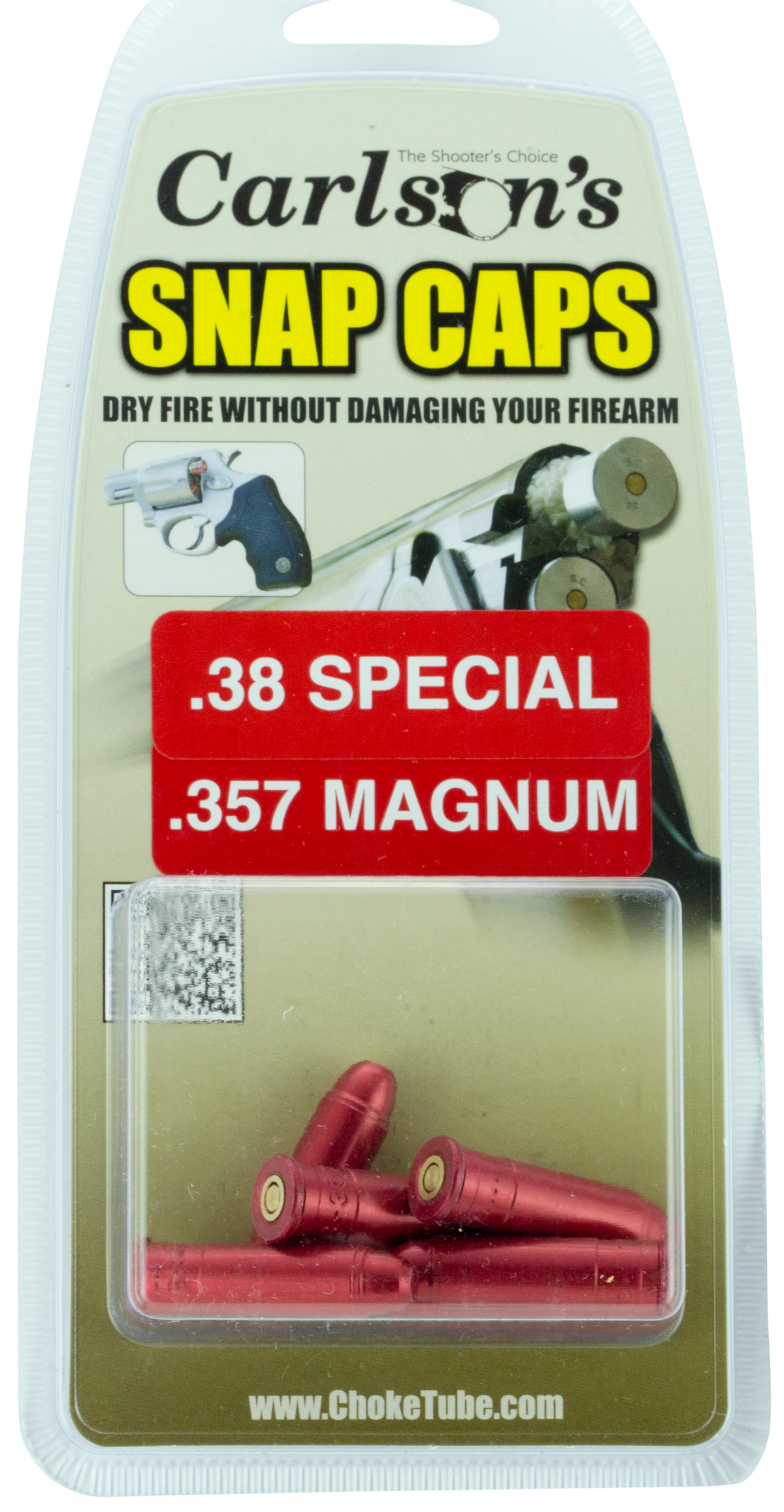 Carlsons Snap Cap 38 Special/357 Magnum 6-Pk Aluminum Dummy Rounds