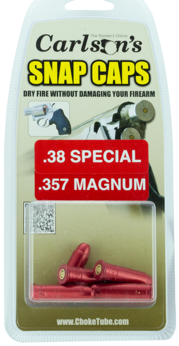 Carlsons Snap Cap 38 Special/357 Magnum 6-Pk Aluminum Dummy Rounds