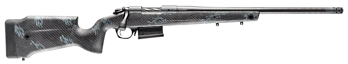 Bergara Rifles B-14 Crest 6.5 Creedmoor 20" 5+1 Bolt-Action Rifle - Sniper Gray Cerakote Carbon Fiber Stock