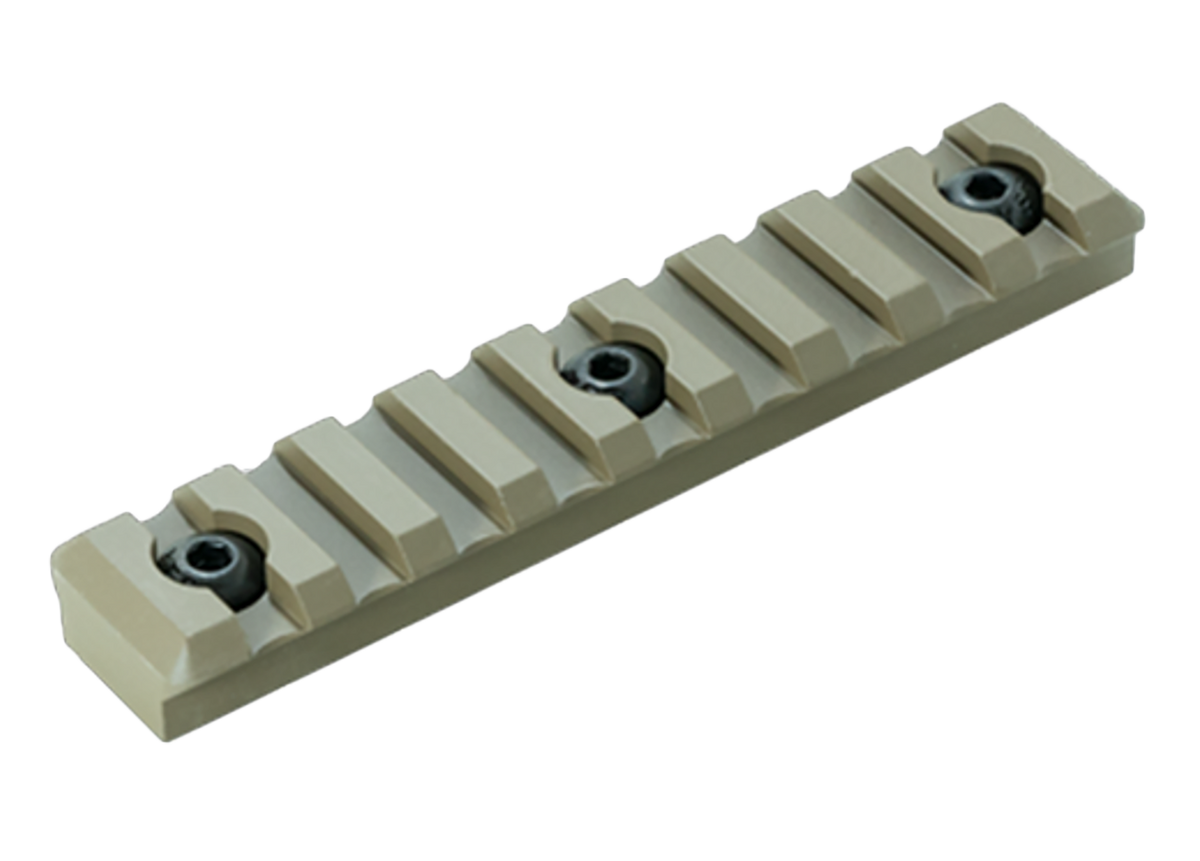 Timber Creek Outdoors M-LOK 9 Slot Picatinny Rail Section FDE Aluminum