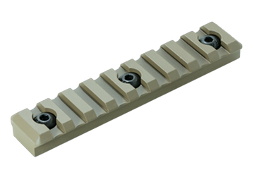 Timber Creek Outdoors M-LOK 9 Slot Picatinny Rail Section FDE Aluminum