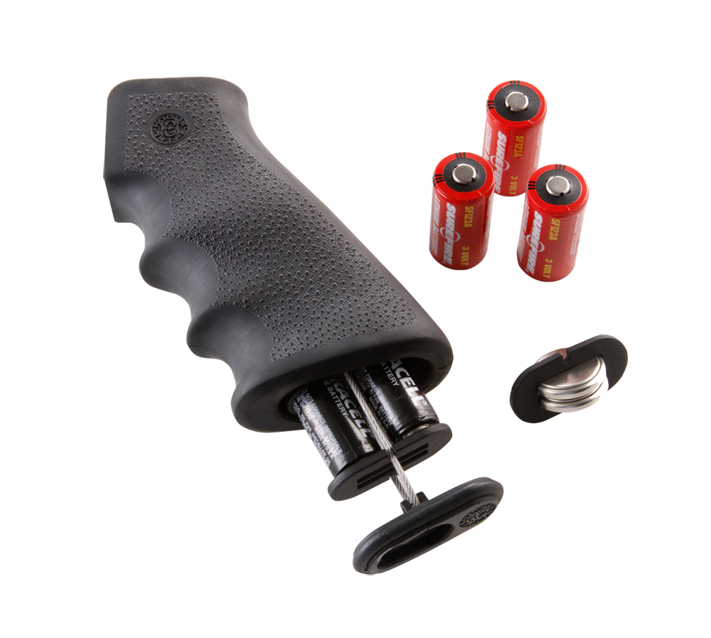Hogue OverMolded Rubber Pistol Grip Cobblestone Black w/ Finger Grooves & Storage Compartment for AR-15/M16