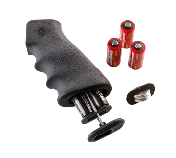 Hogue OverMolded Rubber Pistol Grip Cobblestone Black w/ Finger Grooves & Storage Compartment for AR-15/M16