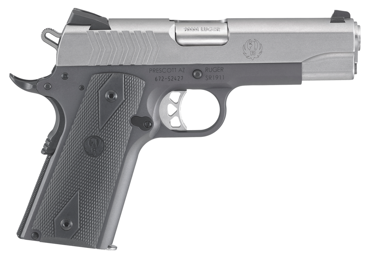 Ruger SR1911 Commander-Style 9mm Luger 4.25" 9+1 Semi-Auto Pistol