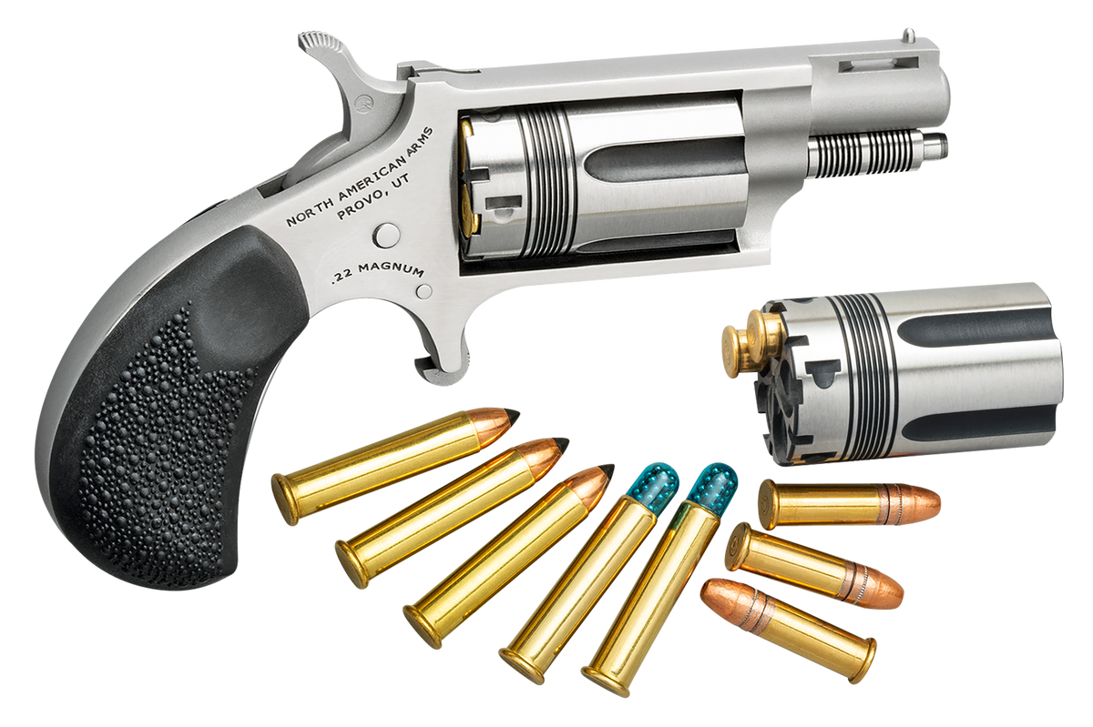 NAA Wasp Combo 22 LR/22 WMR 1.63" 5-Shot SAO Mini-Revolver