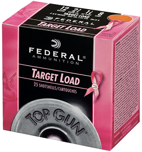 Federal Top Gun Special Edition Pink 12 Gauge 2.75" 1-1/8 oz #8 Shot 25 Rd - Box or Case