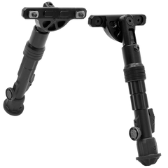 Leapers UTG Recon Flex Bipod M-LOK 5.7-8" Center Height Black Anodized Aluminum