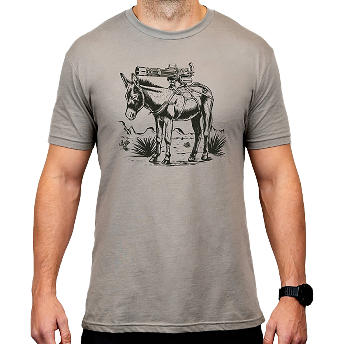 Magpul Industries Burro CVC Stone Gray Heather Cotton/Polyester Short Sleeve T-Shirt - XL