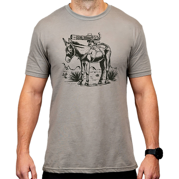 Magpul Industries Burro CVC Stone Gray Heather Cotton/Polyester Short Sleeve T-Shirt - XL