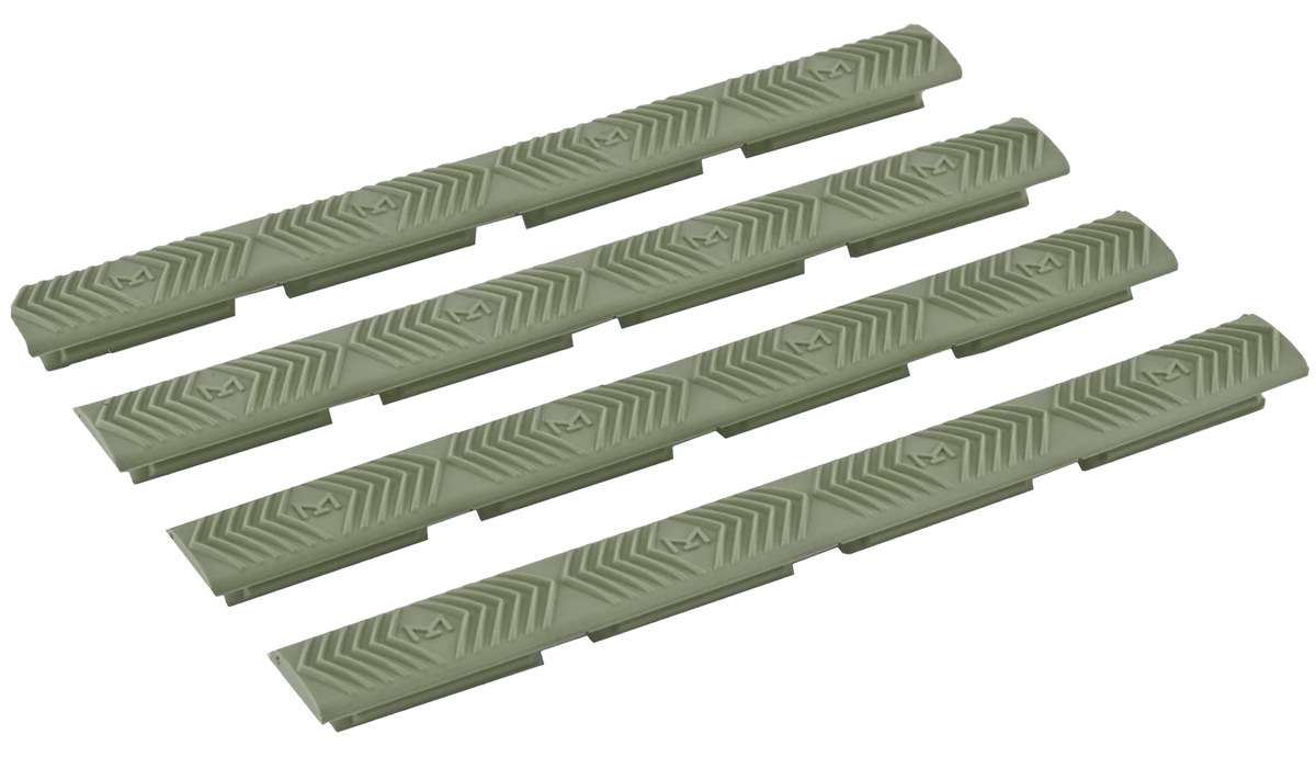 Ergo 4332OD WedgeLok M-LOK Slot Cover OD Green Rubber 4-Pack