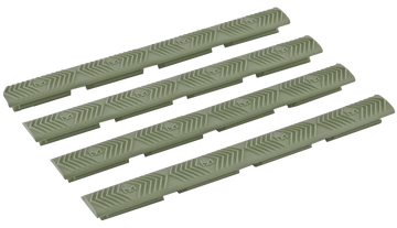 Ergo 4332OD WedgeLok M-LOK Slot Cover OD Green Rubber 4-Pack