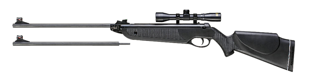 Beeman 1022 Black Club Combo .22/.177 1rd Break Barrel Spring Piston Air Rifle w/ 4x32mm Scope
