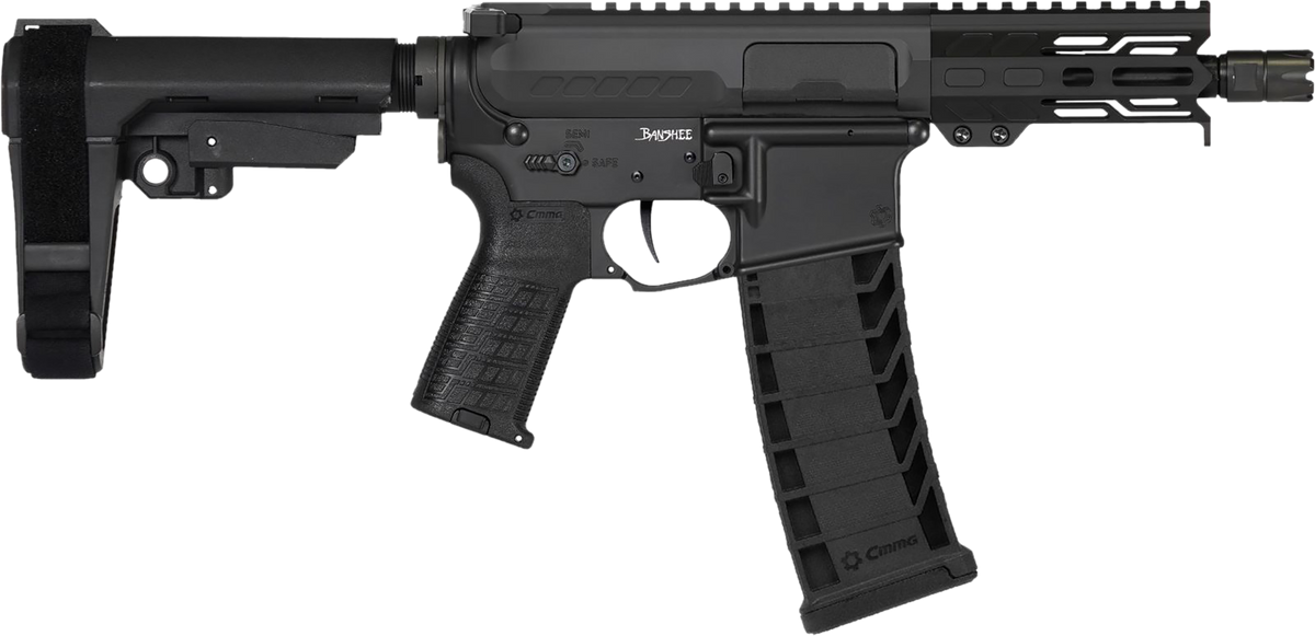 CMMG Banshee MK4 9mm 5" 30+1 Semi-Auto Pistol - Armor Black