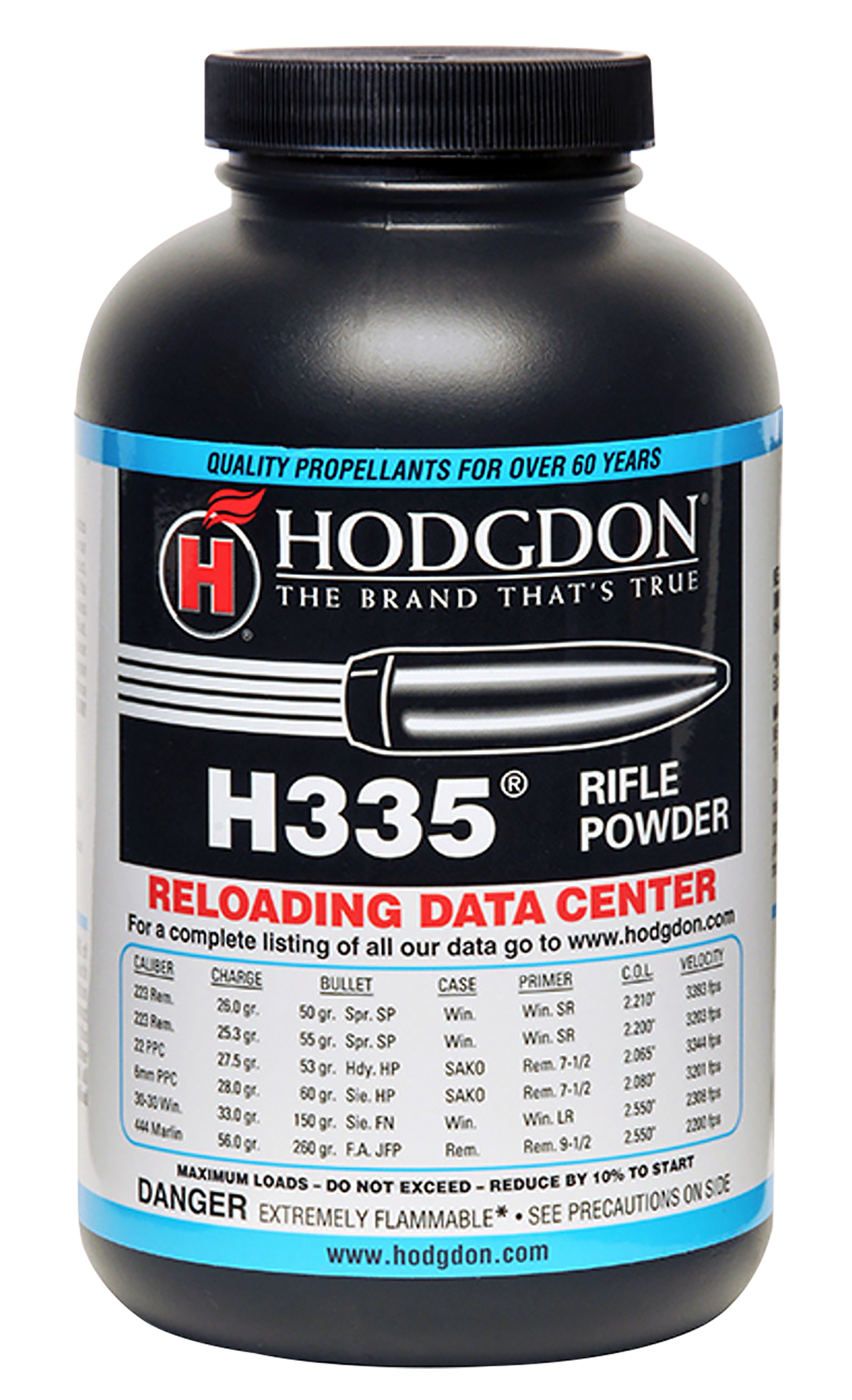Hodgdon H335 Spherical Smokeless Rifle Powder 1 lb