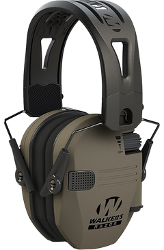 Walkers Game Ear Razor Tacti-Grip Electronic Muff 23 dB Over the Head Flat Dark Earth/Black Polymer
