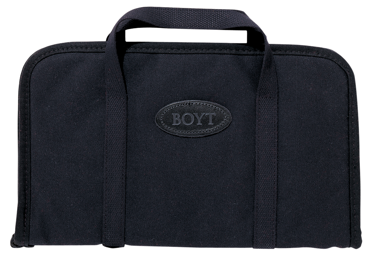 Boyt Harness Rectangular Pistol Rug 9" x 6" Waxed Canvas Black Handgun Case