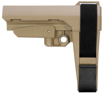 SB Tactical SBA3X02SB SBA3 X Synthetic Flat Dark Earth 5-Position Adjustable for AR-Platform (Tube Not Included)