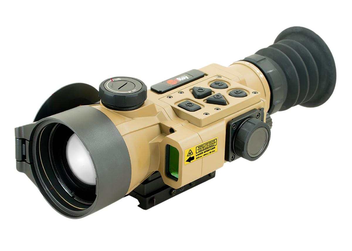 iRay USA HCH50R RICO Hybrid Compact 640x480 3.5x 50mm Thermal Optic with LRF - Black/Flat Dark Earth Cerakote