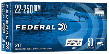 Federal American Eagle Varmint & Predator 22-250 Rem 50 gr Jacketed Hollow Point - Box or Case