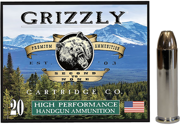 Grizzly Ammo 357 Mag 148gr Jacketed Hollow Point 20rd Box / 200rd Case - Box or Case