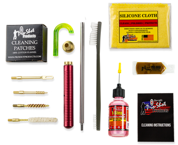 Pro-Shot R22KIT Classic Box Kit .22 Cal Rifle Cleaning Kit - Yellow Plastic Case