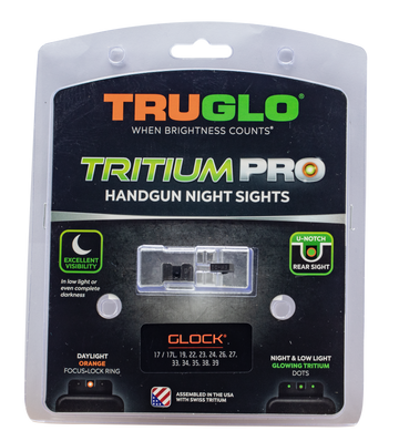 TruGlo Tritium Pro Glock 34 Low Set Tritium Night Sights